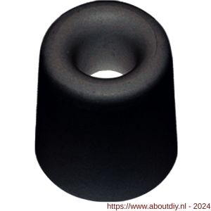 QlinQ deurbuffer 35x30 mm rubber zwart - A40850744 - afbeelding 1