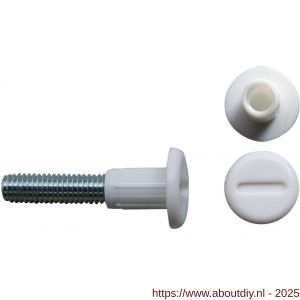 QlinQ koppelbout wit 31-36 mm set 4 stuks - A40850959 - afbeelding 1