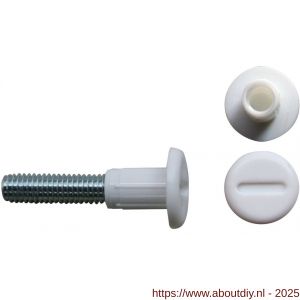 QlinQ koppelbout wit 37-42 mm set 4 stuks - A40850960 - afbeelding 1