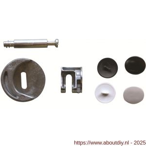 QlinQ meubelbevestigingsset excenter 25 mm spanmaat 30.3 mm wit - A40850963 - afbeelding 1