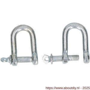 QlinQ D-sluiting M6 verzinkt set 2 stuks - A40850118 - afbeelding 2