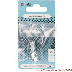QlinQ waslijndraadklem 3 mm verzinkt set 2 stuks - A40850291 - afbeelding 1