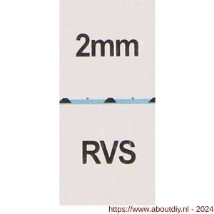 QlinQ waslijndraadklem 2 mm RVS set 2 stuks - A40850290 - afbeelding 7