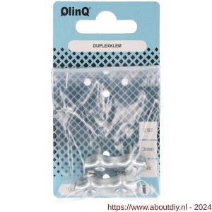 QlinQ duplexstaaldraadklem 3 mm verzinkt set 2 stuks - A40850287 - afbeelding 1