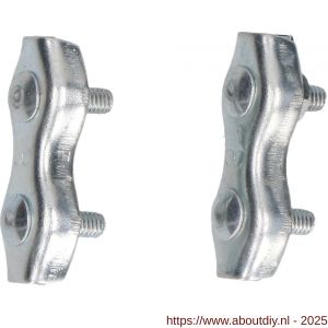 QlinQ duplexstaaldraadklem 3 mm verzinkt set 2 stuks - A40850287 - afbeelding 2