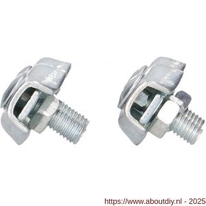 QlinQ duplexstaaldraadklem 3 mm verzinkt set 2 stuks - A40850287 - afbeelding 3