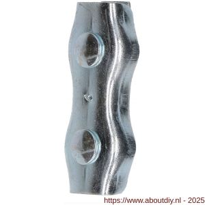 QlinQ duplexstaaldraadklem 6 mm verzinkt - A40850288 - afbeelding 2