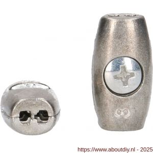 QlinQ staaldaadklem eimodel 3 mm verzinkt set 2 stuks - A40850307 - afbeelding 2