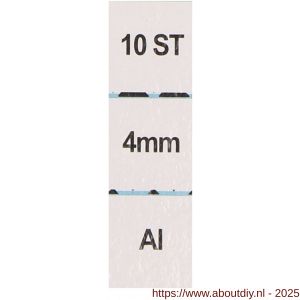 QlinQ persklem 4 mm aluminium set 10 stuks - A40850285 - afbeelding 2