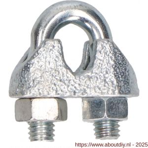 QlinQ staaldraadklem 5 mm verzinkt set 10 stuks - A40850301 - afbeelding 2