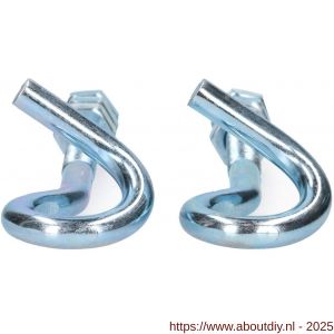 QlinQ krulhaak 10x140 mm verzinkt set 2 stuks - A40850209 - afbeelding 5