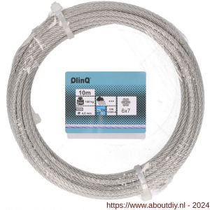 QlinQ staaldraad 4 mm verzinkt 10 m rol - A40850990 - afbeelding 1