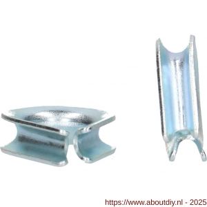 QlinQ puntkous 3 mm verzinkt set 2 stuks - A40850314 - afbeelding 2