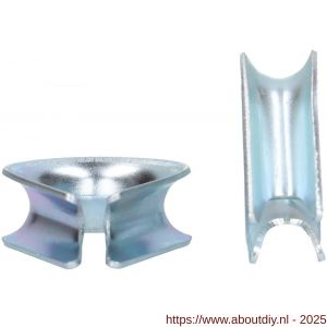 QlinQ puntkous 10 mm verzinkt set 2 stuks - A40850317 - afbeelding 2