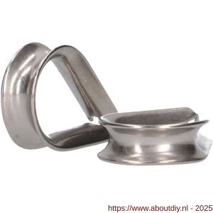 QlinQ puntkous 4 mm groef RVS set 2 stuks - A40850309 - afbeelding 4