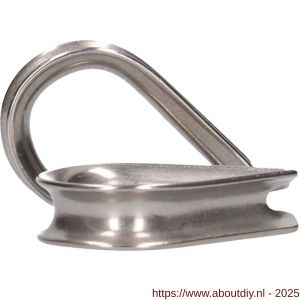 QlinQ puntkous 4 mm groef RVS set 2 stuks - A40850309 - afbeelding 5