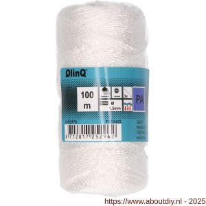 QlinQ multikoord PA 1.3 mm gedraaid wit 100 m rol - A40850150 - afbeelding 1