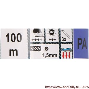 QlinQ multikoord PA 1.3 mm gedraaid wit 100 m rol - A40850150 - afbeelding 2