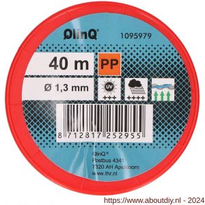QlinQ multikoord PP 1.3 mm gedraaid rood of wit 40 m rol - A40850140 - afbeelding 1