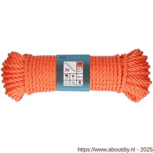 QlinQ koord PP 8 mm gedraaid oranje ISO 1346 30 m rol - A40850145 - afbeelding 1