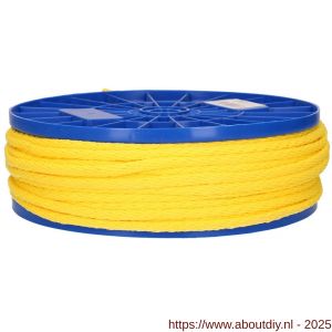 QlinQ koord PP gevlochten geel 6 mm 80 m rol - A40850144 - afbeelding 1