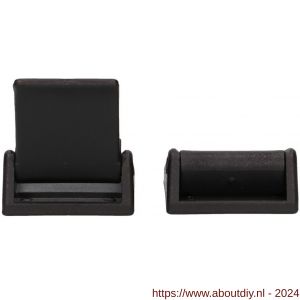 QlinQ textielbandklemsluiting 25 mm zwart set 2 stuks - A40851036 - afbeelding 6