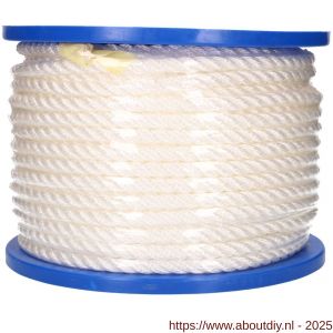 QlinQ nylonkoord PA 10 mm gedraaid wit 70 m rol - A40850160 - afbeelding 1