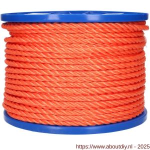 QlinQ koord PP 8 mm gedraaid oranje ISO 1346 100 m rol - A40850146 - afbeelding 1