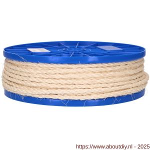 QlinQ sisalkoord 6 mm 60 m rol - A40850148 - afbeelding 1
