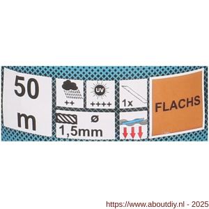 QlinQ bindtouw vlas 1.5 mm 50 m rol - A40850136 - afbeelding 2