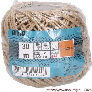 QlinQ bindtouw vlas 2 mm 30 m rol - A40850137 - afbeelding 1