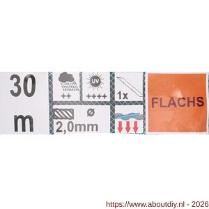 QlinQ bindtouw vlas 2 mm 30 m rol - A40850137 - afbeelding 3