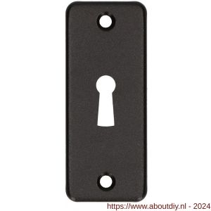 QlinQ sleutelgatplaat 83x24 mm aluminium zwart blister - A40850786 - afbeelding 1