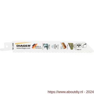 Diager reciprozaagblad hout nagels 100 mm-staal-aluminium 100 mm - A40878397 - afbeelding 1