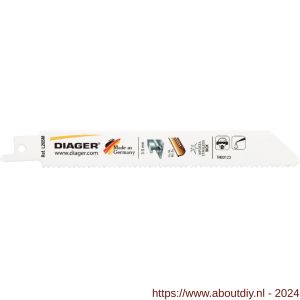 Diager reciprozaagblad staal-RVS 3-5 mm 150 mm - A40878414 - afbeelding 1