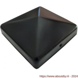Herag paalornament pyramide 71x71 mm zwart - A40882510 - afbeelding 1