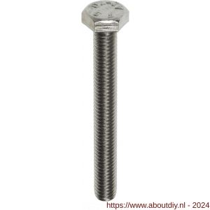 ASF tapbout DIN 933 M3x10 mm RVS A2 - A40813053 - afbeelding 1