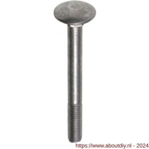 ASF slotbout DIN 603 M8x35 mm RVS A4 - A40810748 - afbeelding 1