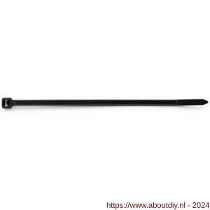 Index BN-N kabelbinder zwart 4.8x160 mm nylon blister - A40900763 - afbeelding 1