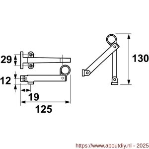 QlinQ klepraamsluiting RVS recht 125 mm - A40850825 - afbeelding 2