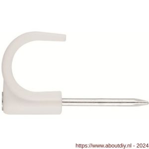 Index GR-NY BL kabelclip met nagel wit 2x2.5 mm nylon - A40902169 - afbeelding 1