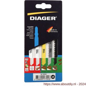 Diager decoupeerzaagblad set 3x hout-4x staal - A40878396 - afbeelding 1