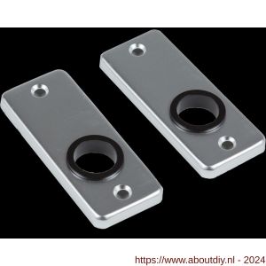 QlinQ patentrozet rechthoekig 83x34 mm elox aluminium set 2 stuks - A40850782 - afbeelding 1