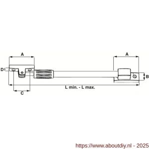 QlinQ telescoop uitzetter 35 cm RVS - A40850831 - afbeelding 2
