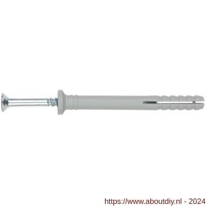 Index TC-CC slagplug met cilinderkraag 6x70 mm nylon - A40901208 - afbeelding 1