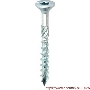 Woodies Ultimate 8,0x200/80 mm verzonken kop VK Torx T 40 verzinkt - A40800318 - afbeelding 1