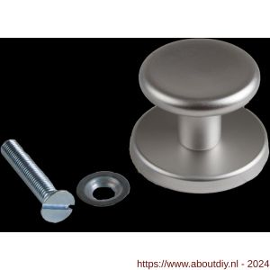 QlinQ voordeurknop 60 mm elox aluminium - A40850719 - afbeelding 1