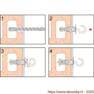 FM TA plug 9x40 mm met ronde deurstopper zwart - A40885863 - afbeelding 3