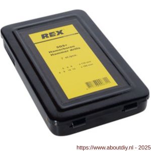 REX set T-REX hamerboor SDS Plus metalen kassette 7 delig - A40840051 - afbeelding 2