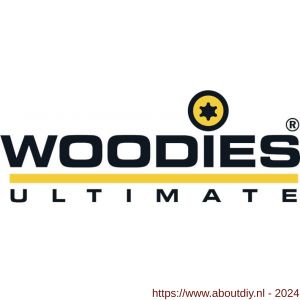 Woodies Ultimate potdekselschroef 5,0x80/50 mm Torx T 25 RVS 410 RAL 9005 - A40800471 - afbeelding 2